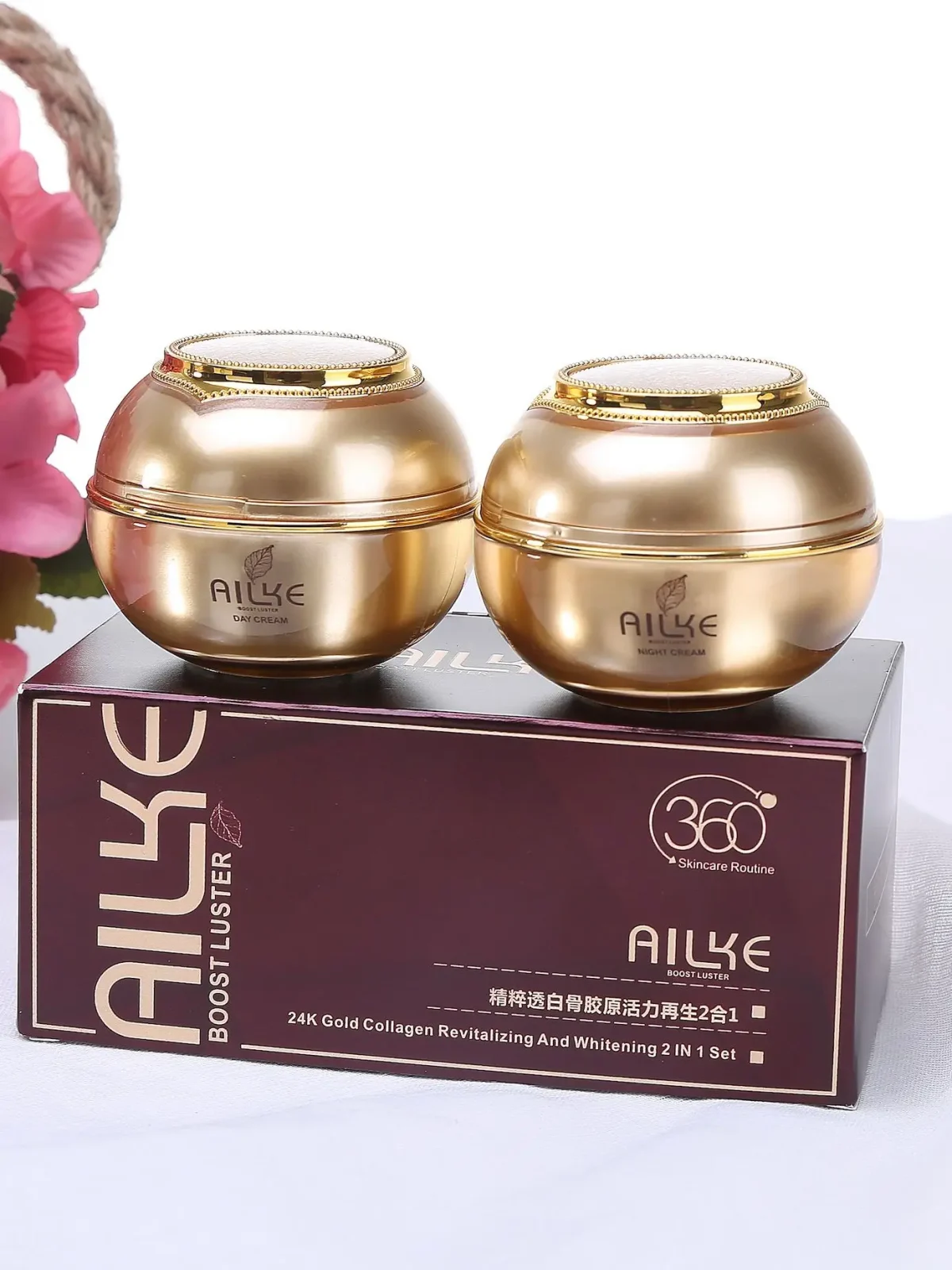 AILKE cosmetics facial skin care sets moisturizing whitening sleeping women beauty wrinkle cream face products female Wholesale - Image 2