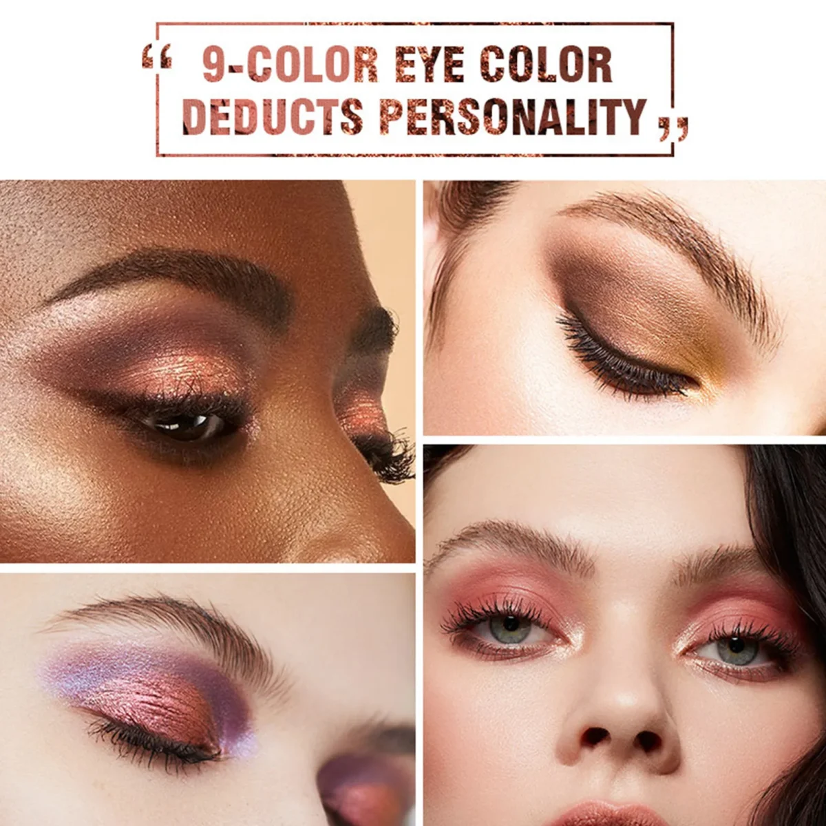 Fashion Eyeshadow Palette 9 Colors Matte Eyeshadow Palette Glitter Eye Shadow Makeup Nude Makeup Set Cosmetics - Image 6