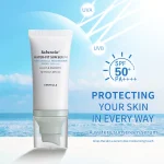 50ML Sunscreen Cream Skincare Angel Serum Sunscreen Centella Hyaluronic Acid Sun Protection Spf50+ Light Texture Hydrating Moist