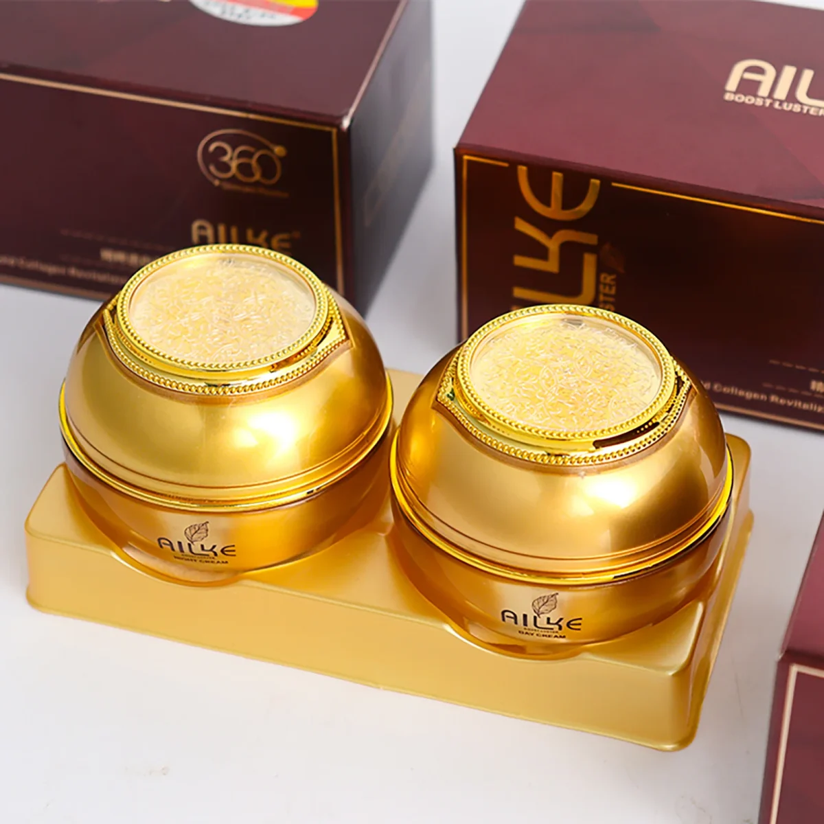 AILKE 24K gold facial essence glycerin liquid toner face skin cream whitening vitamin c brightening moisturizing beauty sets - Image 5